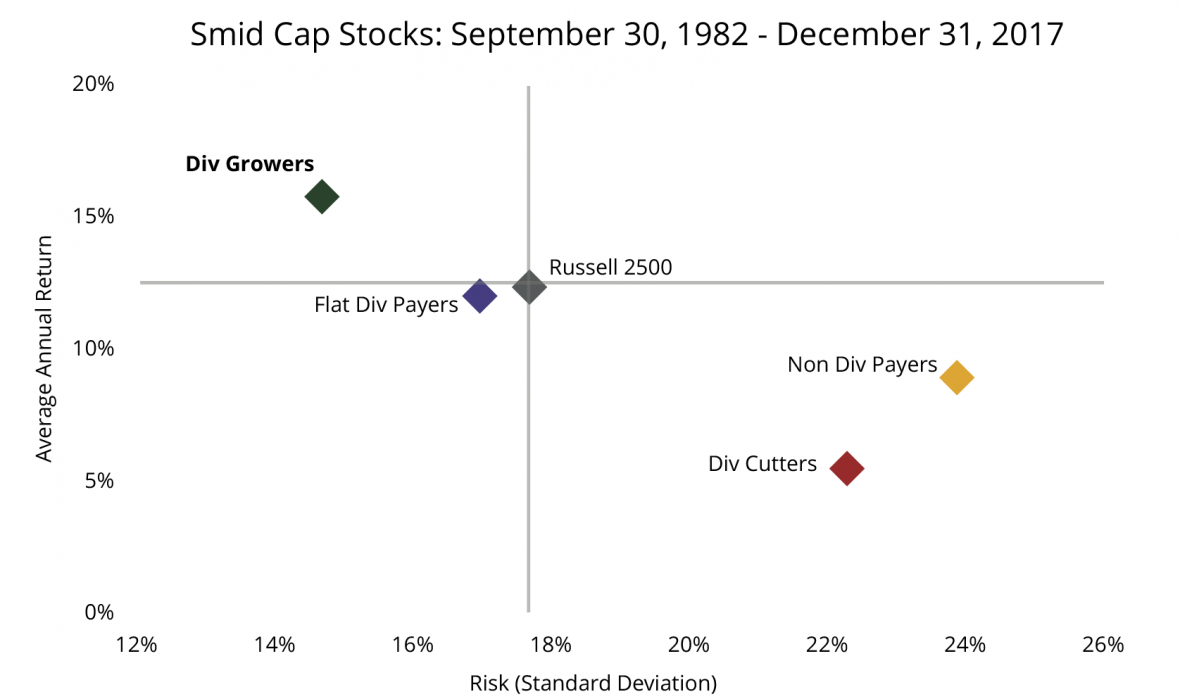 Smid Cap Scatter Graph