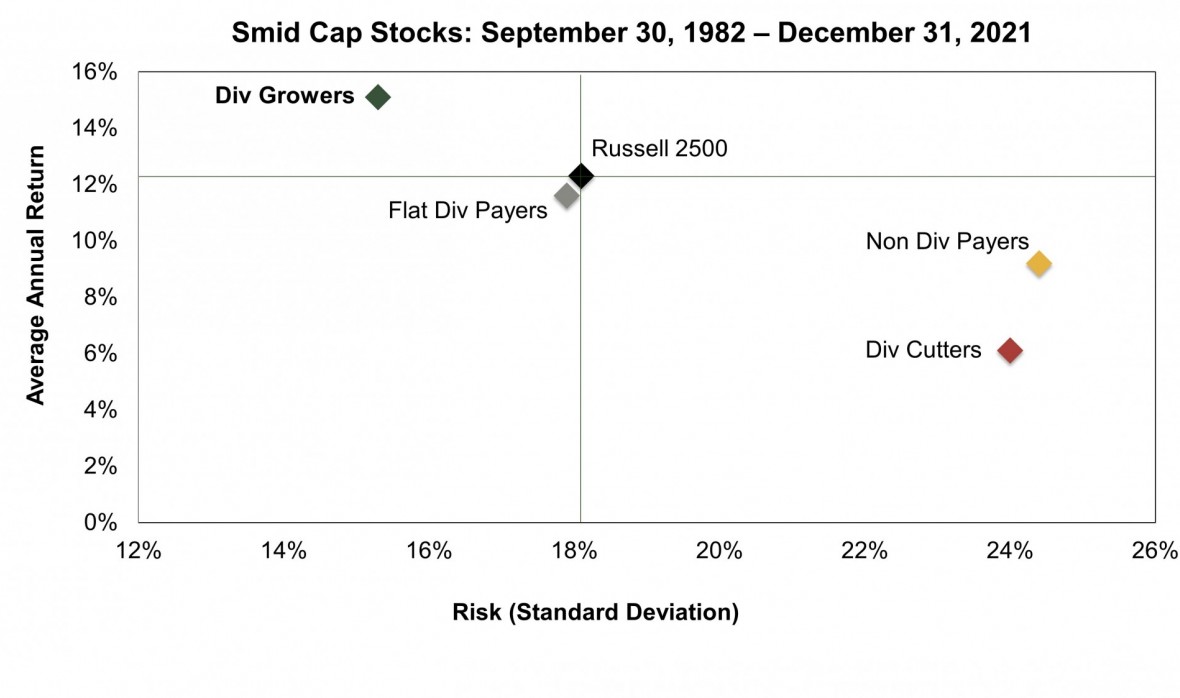 Smid Cap Scatter Graph